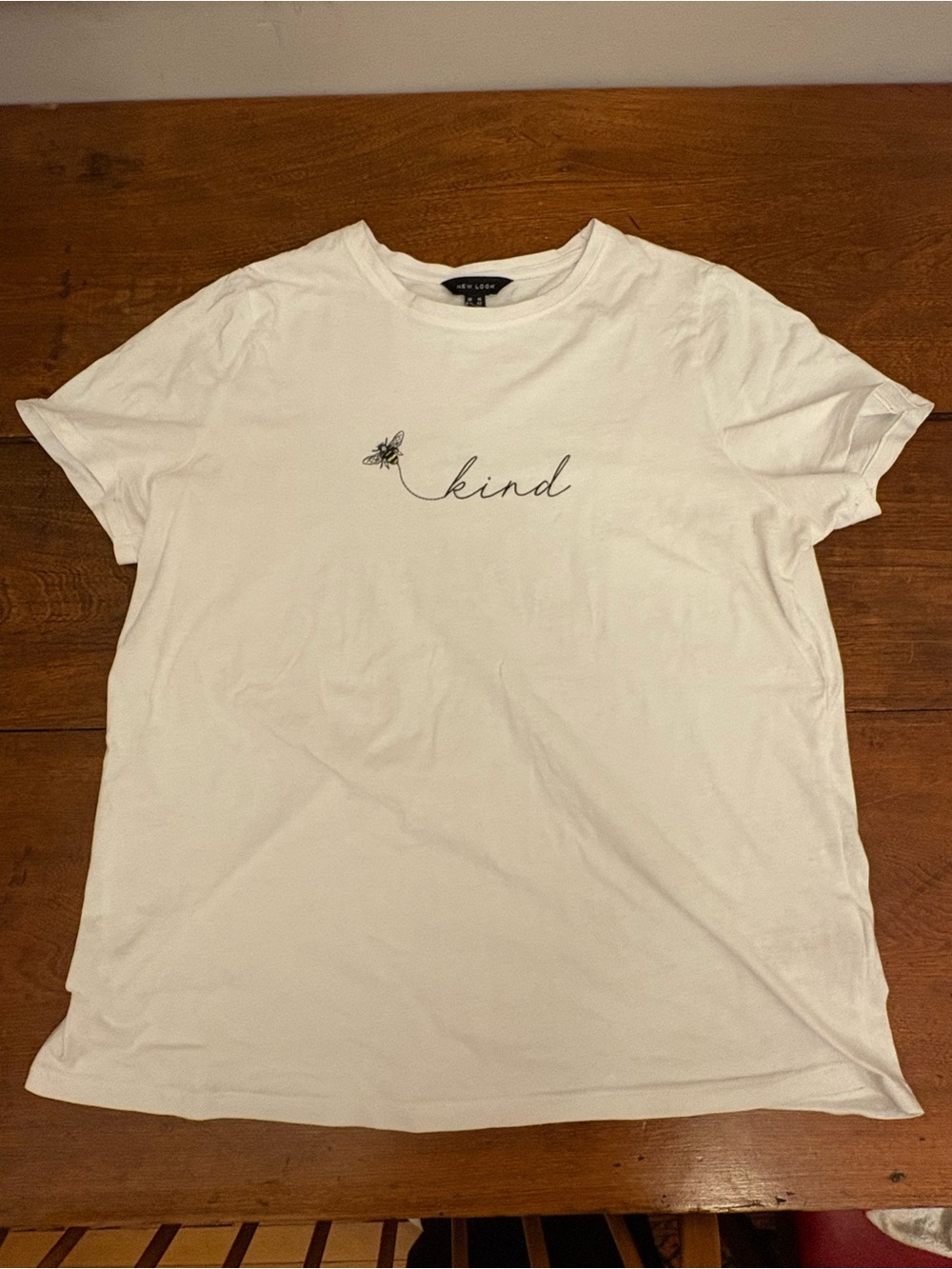New Look White 'Bee Kind' Graphic Tee